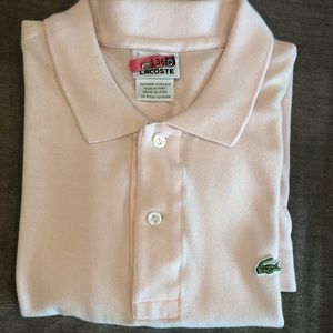 Lacoste polo shirt - size XL (7 European) pink